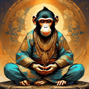 Medytująca małpa AI